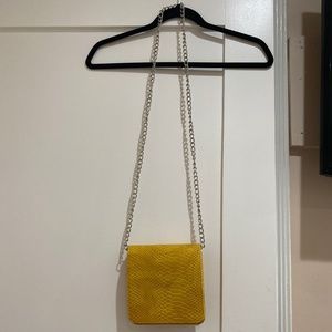 Yellow crossbody bag